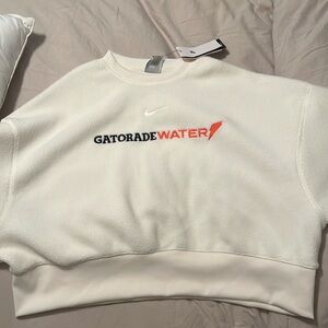 Nike Gatorade Water branded cropped women’s plush sweater